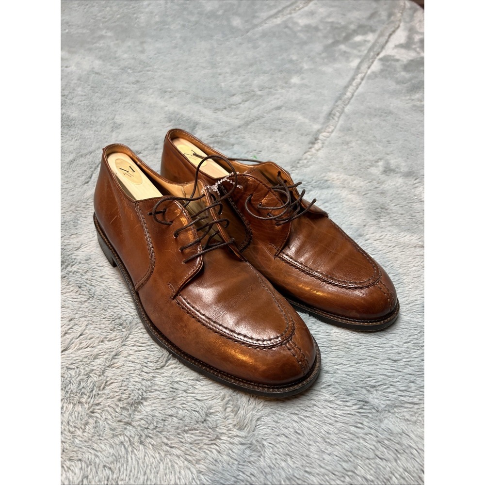 Pronto-Uomo Firenze‎ Brown Lace Up Shoes Genuine Leather Made In Italy Sz 9 M